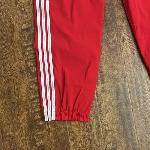 adidas Red Sweatpants with White Stripes - Picture 8 of 16